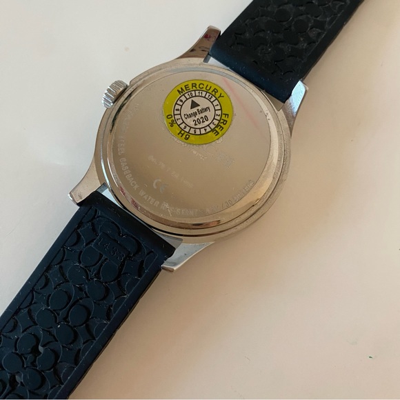 COACH Stainless Steel Rubber Strap Watch - Picture 5 of 6